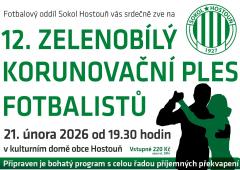 Zelenobílý korunovační ples fotbalistů Sokola Hostouň